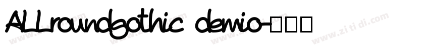 ALLroundgothic demio字体转换